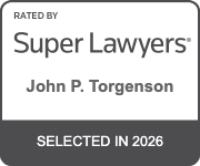 Super Lawyers rating badge for John P. Torgenson, selected in 2026.
